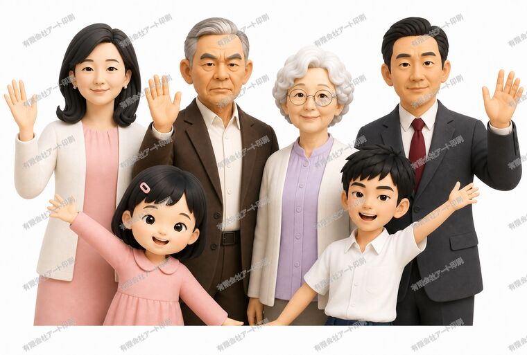 家族で話す場面(事業承継)