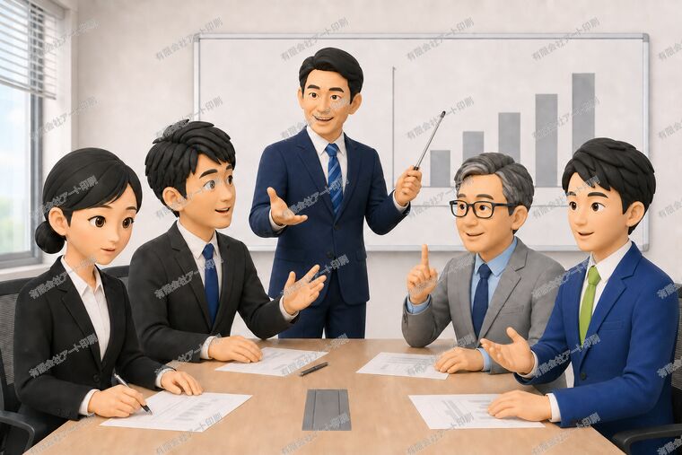 専門家をまじえた相談の場面